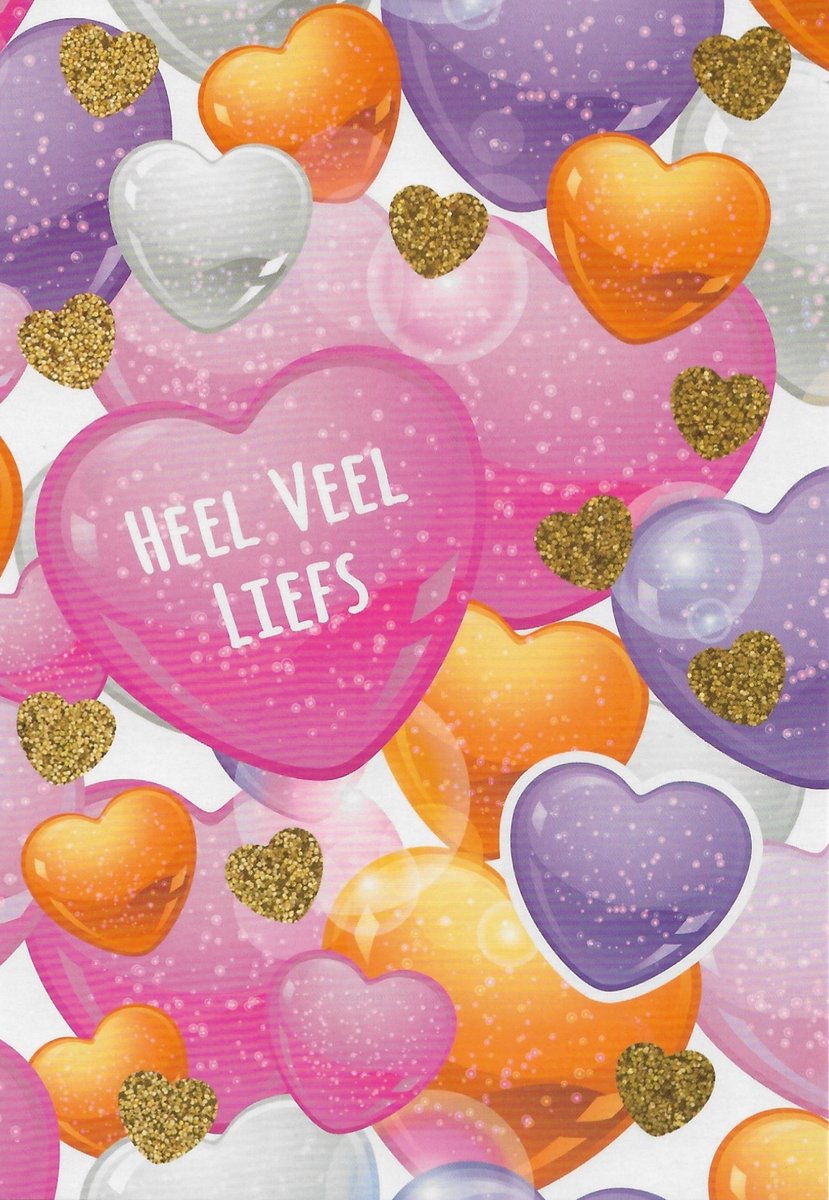 Veel liefs kaart | Wenskaart | 10 stuks | Heel veel liefs