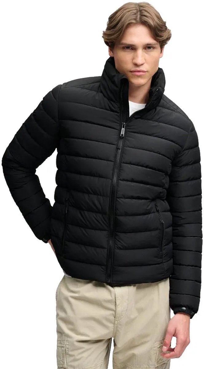 Superdry Fuji Midweight Gewatteerde Jas Heren Gewatteerde jassen Zwart
