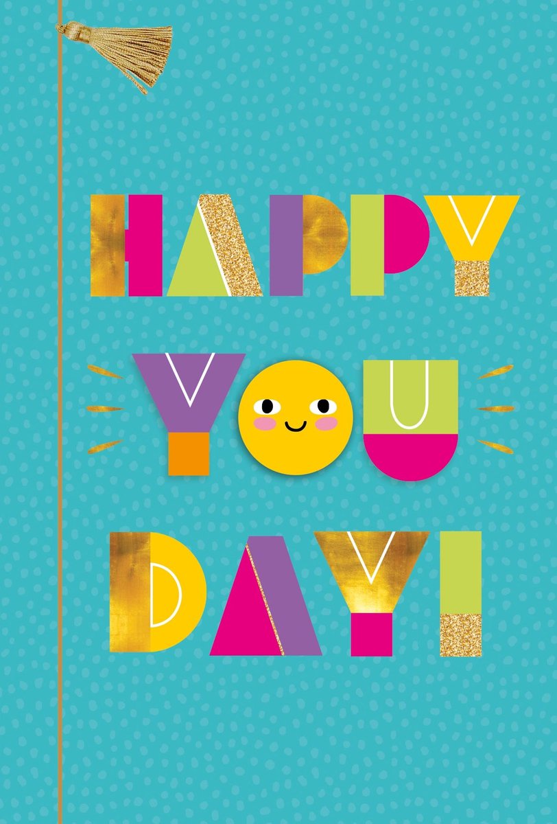 Wenskaart | 6 stuks | Luxe 3D wenskaart happy you day!