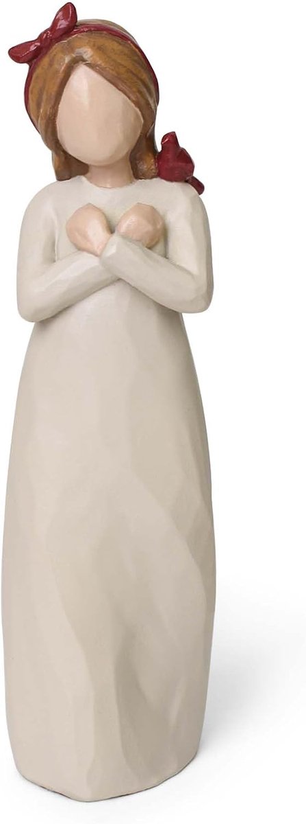 Troostfiguur voor verlies van een geliefde - 13 cm hoog - Herinneringsgeschenk voor vrouwen - SnelShoppen