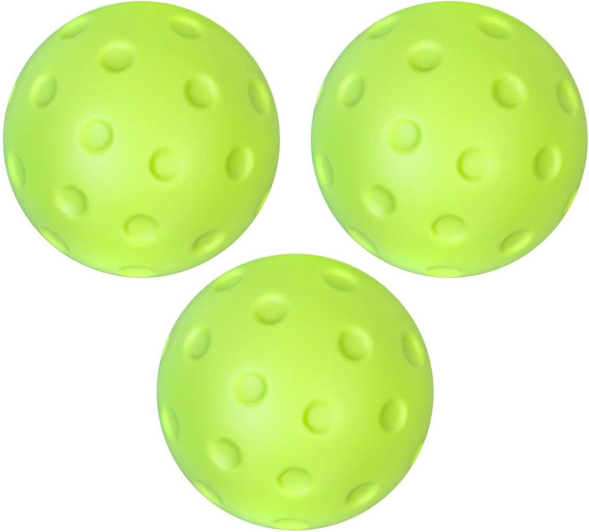 Pickleball Ballen - Trainingsballen Padel - Stil Spel - Geluidsreducerend Schuim - 30 cm Diameter - Groen