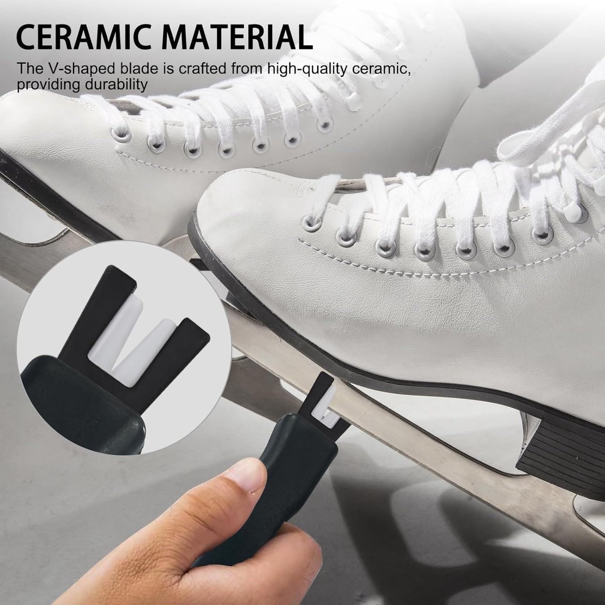 1 Piece Skate Knife Sharpener Sanding Material Skate Sharpener Durable and Practical Ice Skate Sharpener Knife - ShopVlot