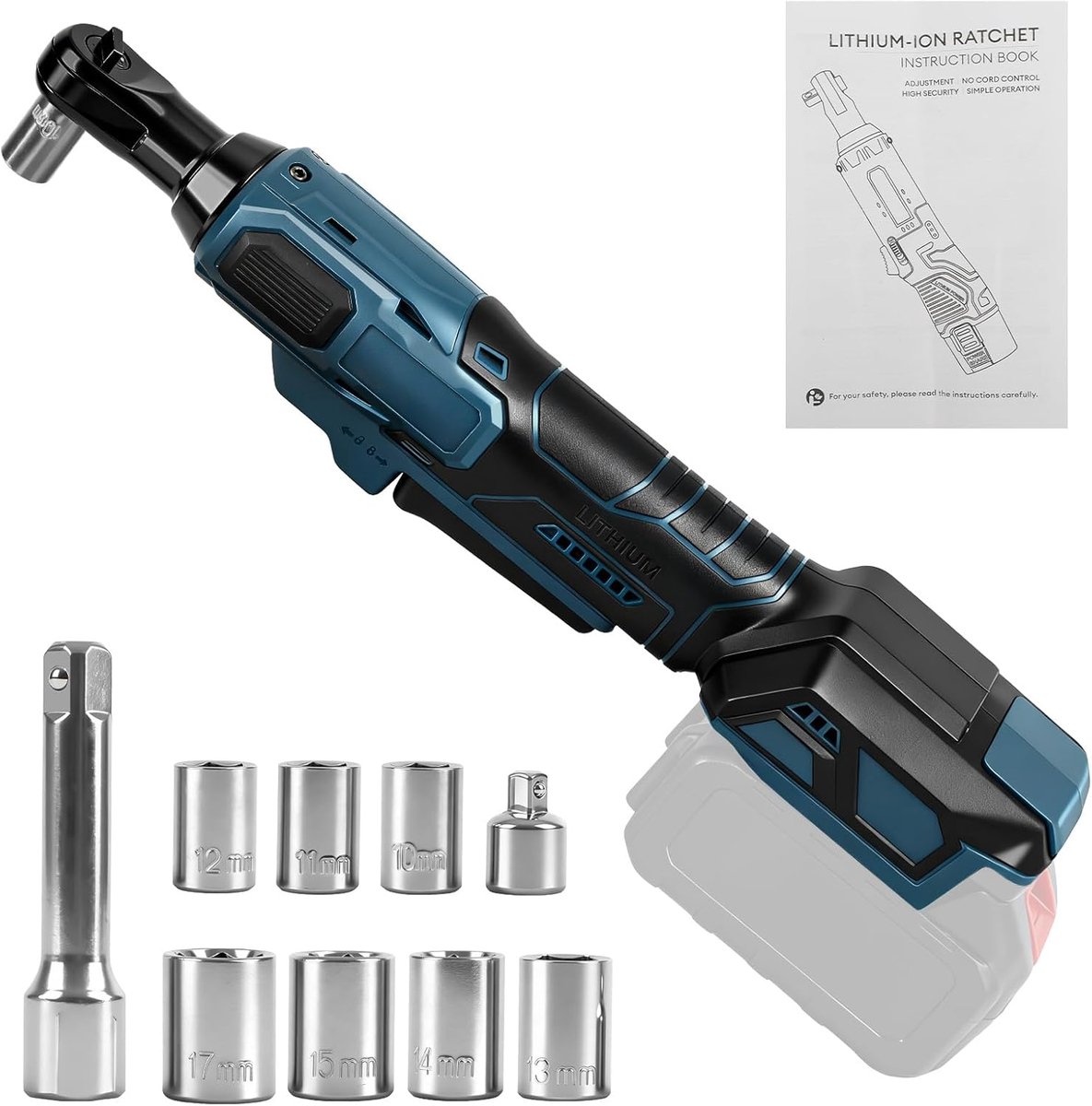 Roadtime 3/8" Battery Ratchet, Compatible with Bosch B 18-V Battery (without Battery), 80 Nm, Brushless Electric - ShopVlot