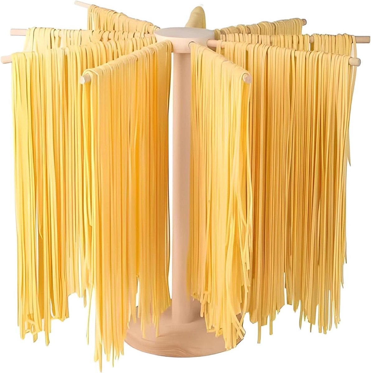 SnelShoppen - Noodle Dryer met 9 Stangen, Inklapbaar, Droogrek voor Verse en Huisgemaakte Pasta, Keuken Gereedschap voor Het Ophangen van Ambachtelijk