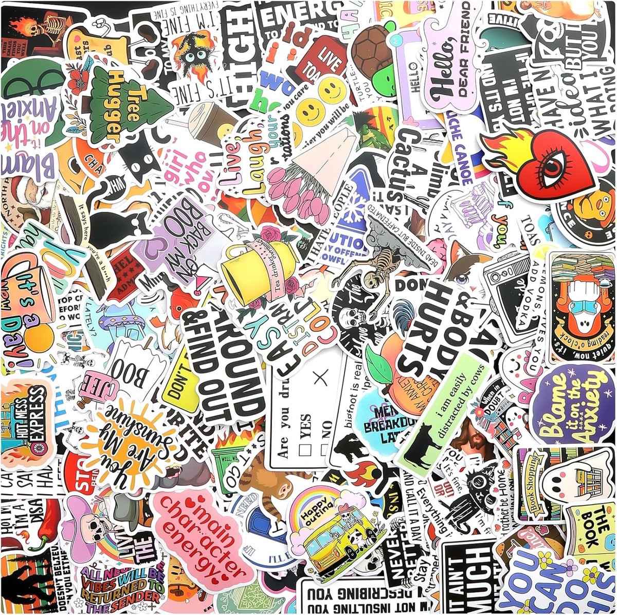 SnelShoppen - 150 Stuks Sticker Set, Grappige Meme Stickers voor Volwassenen, Laptop, Skateboard, Auto, Koffer, Waterdicht, DIY Projecten