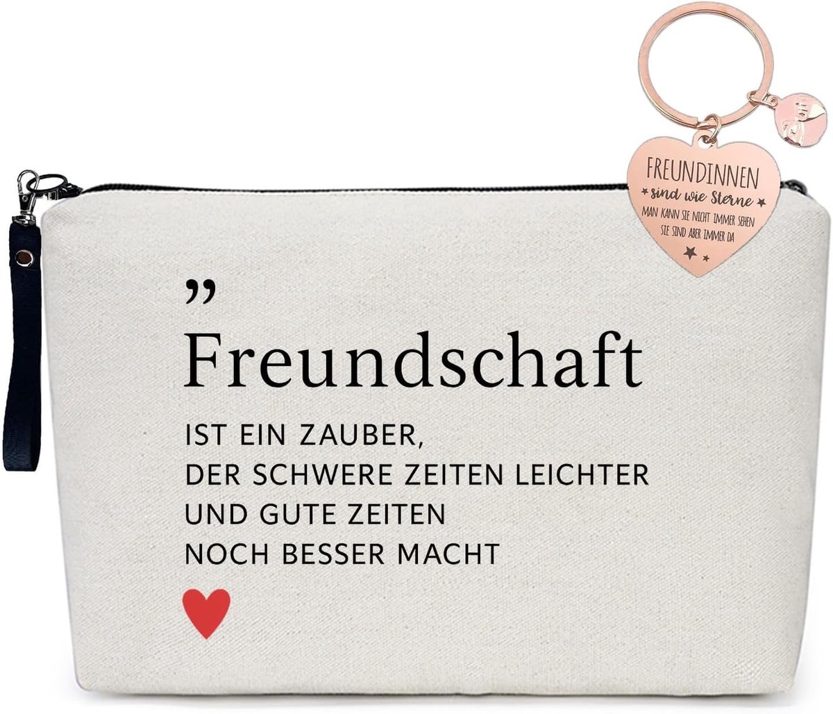 SnelShoppen - Cosmetische Tas voor Beste Vriendin - Handige Make-up Tas - Waterdicht - Ruimte voor 20+ Producten - Roze - Perfect voor Feestjes, Reize