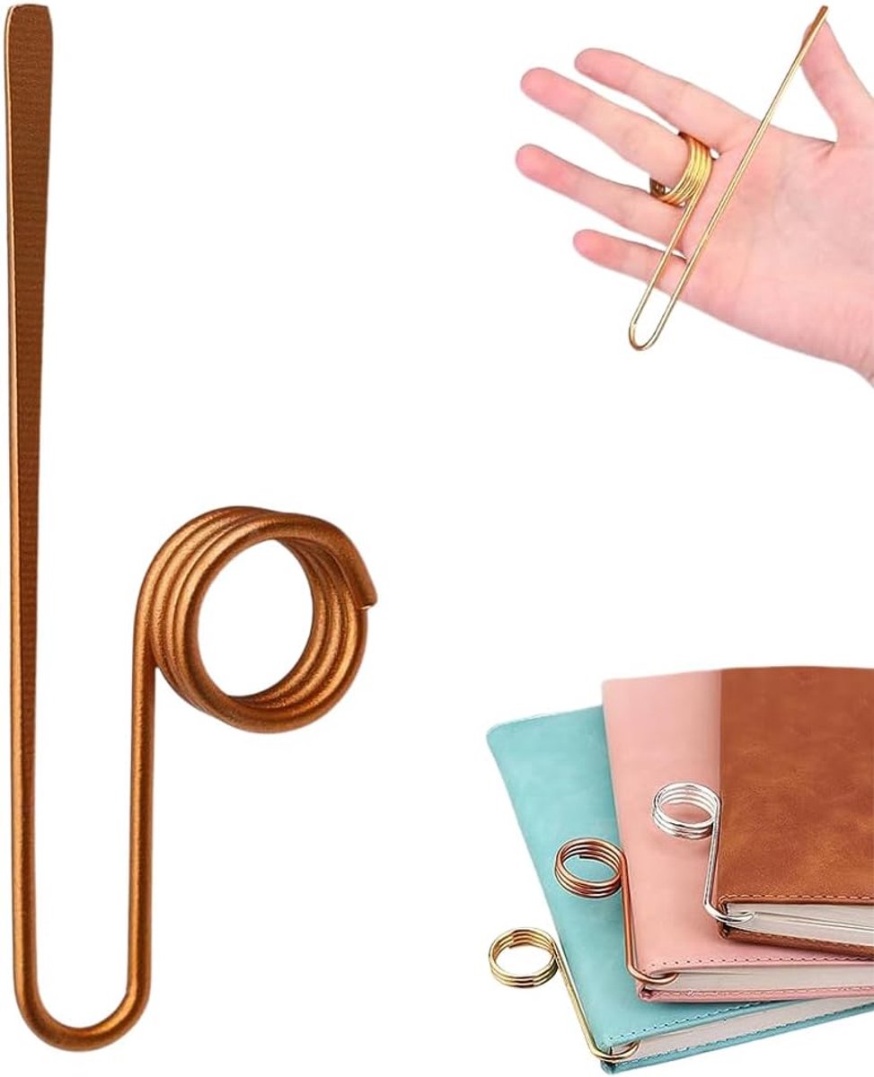 Leesboekenlegger van metaal, handgemaakt, zijhouder voor boekpagina's, leesaccessoires, cadeaus voor leraren - ShopVlot