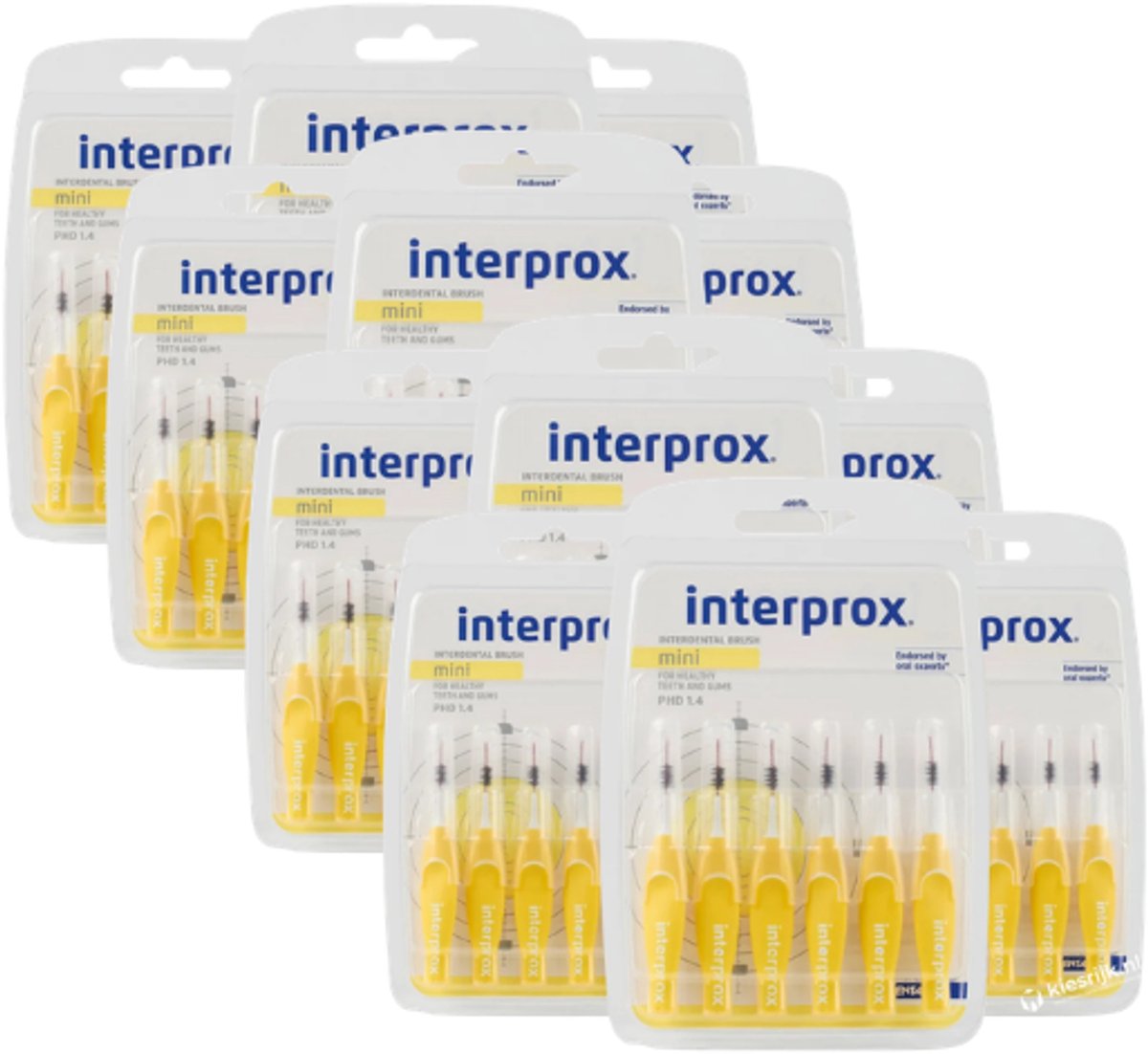 12x Interprox Mini PHD 1.4 Geel - 6 stuks