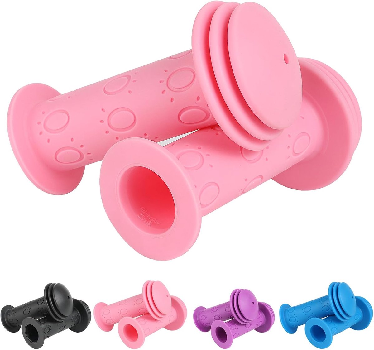 SnelShoppen - Fietshandvatten voor Kinderen, 1 Paar, 22 mm Antischok Bescherming, Non-Slip Zacht Rubber, Lange 105 mm, Fietsaccessoires voor Kinderen,