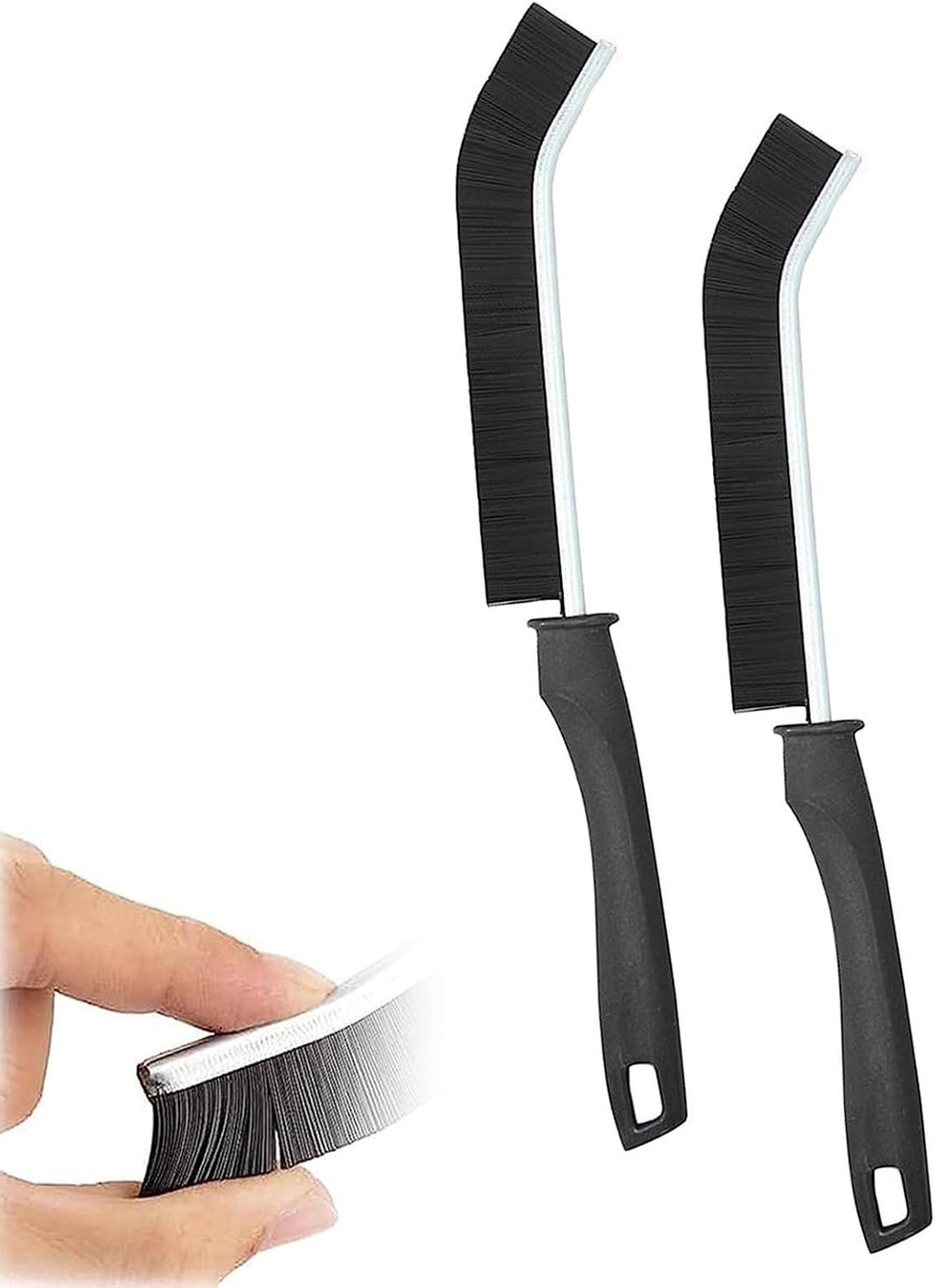 SnelShoppen - Gap Cleaning Brush, Handborstel voor Kieren en Sleuven, Efficiënte Reinigingsborstel voor Tegels, Badkamer, Keuken en Huishouden (2 Stuk