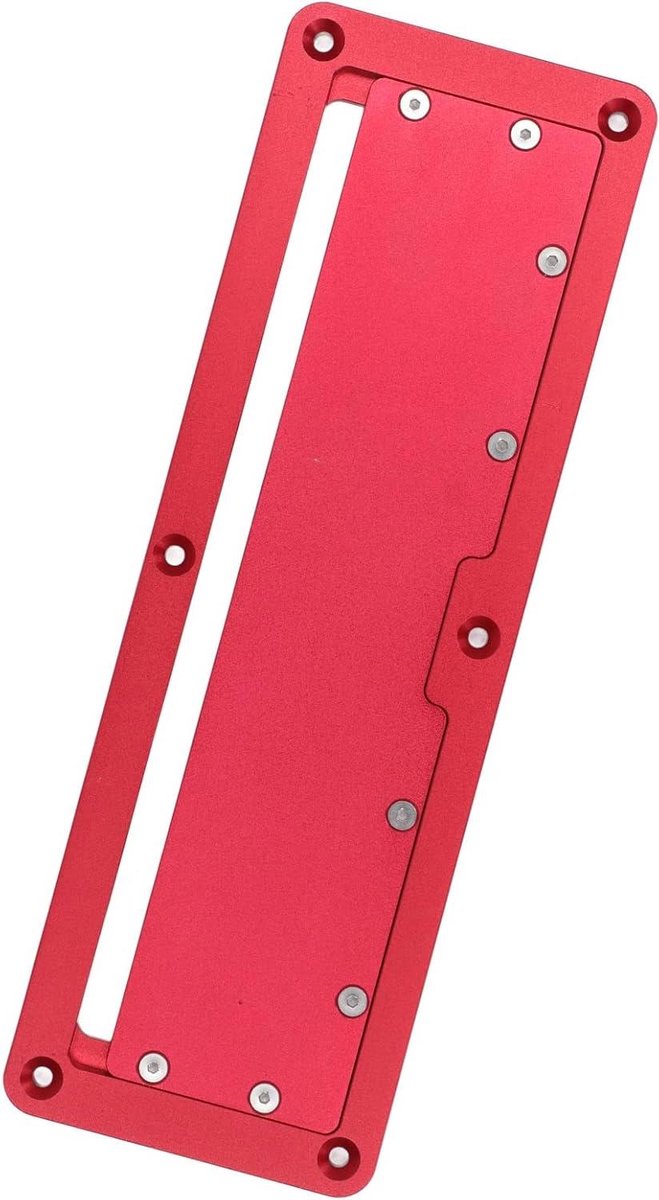 Cirkelzaag Flip Cover - Zaag Flip Plate - Houtbewerking Precisie - 45-90 Graden Verstelbaar - Compact Formaat - Rood