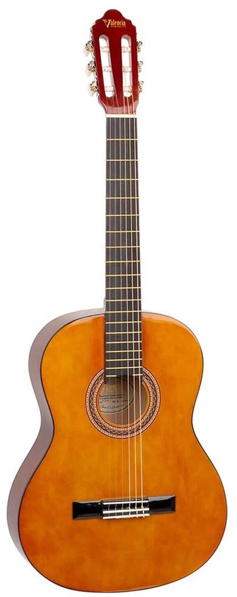 Valencia VC104L Linkshandige Klassieke Gitaar 4/4 Naturel Hoogglans