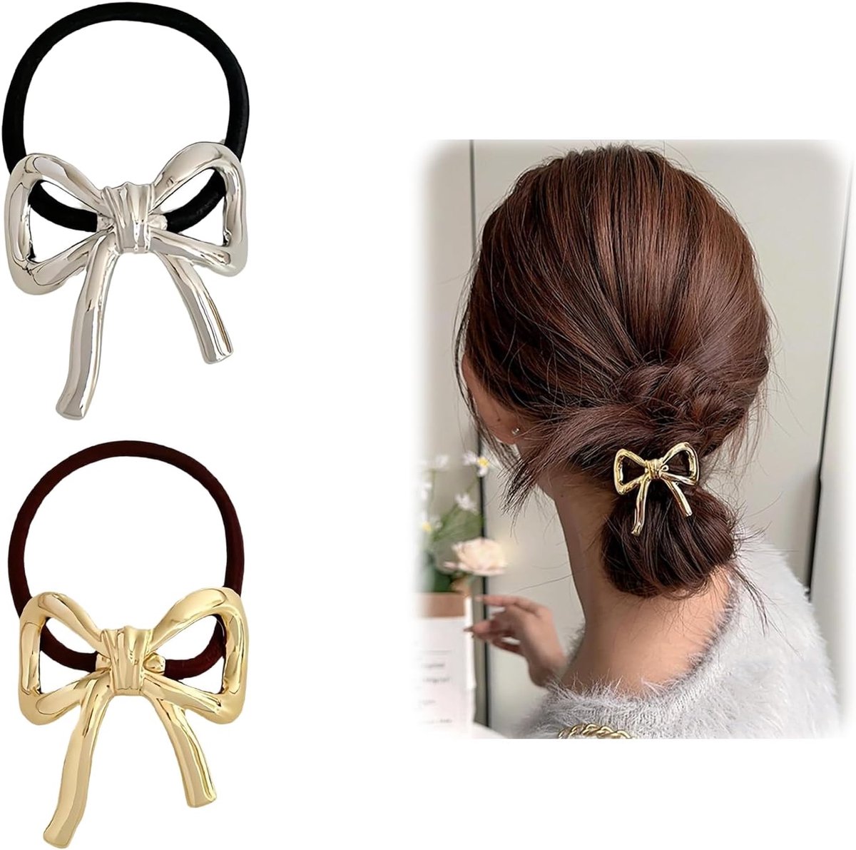 Hair Bow, 2 Pieces Hair Clips Bow Bow Hair Clips for Girls - ShopVlot