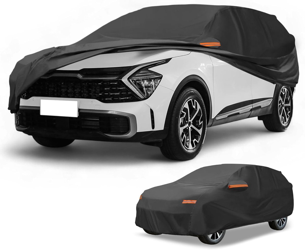 Car Cover Waterproof All Weather Automotive Outdoor Anti-UV Sun Rain Protection Full Exterior Cover for Kia Sportage - ShopVlot
