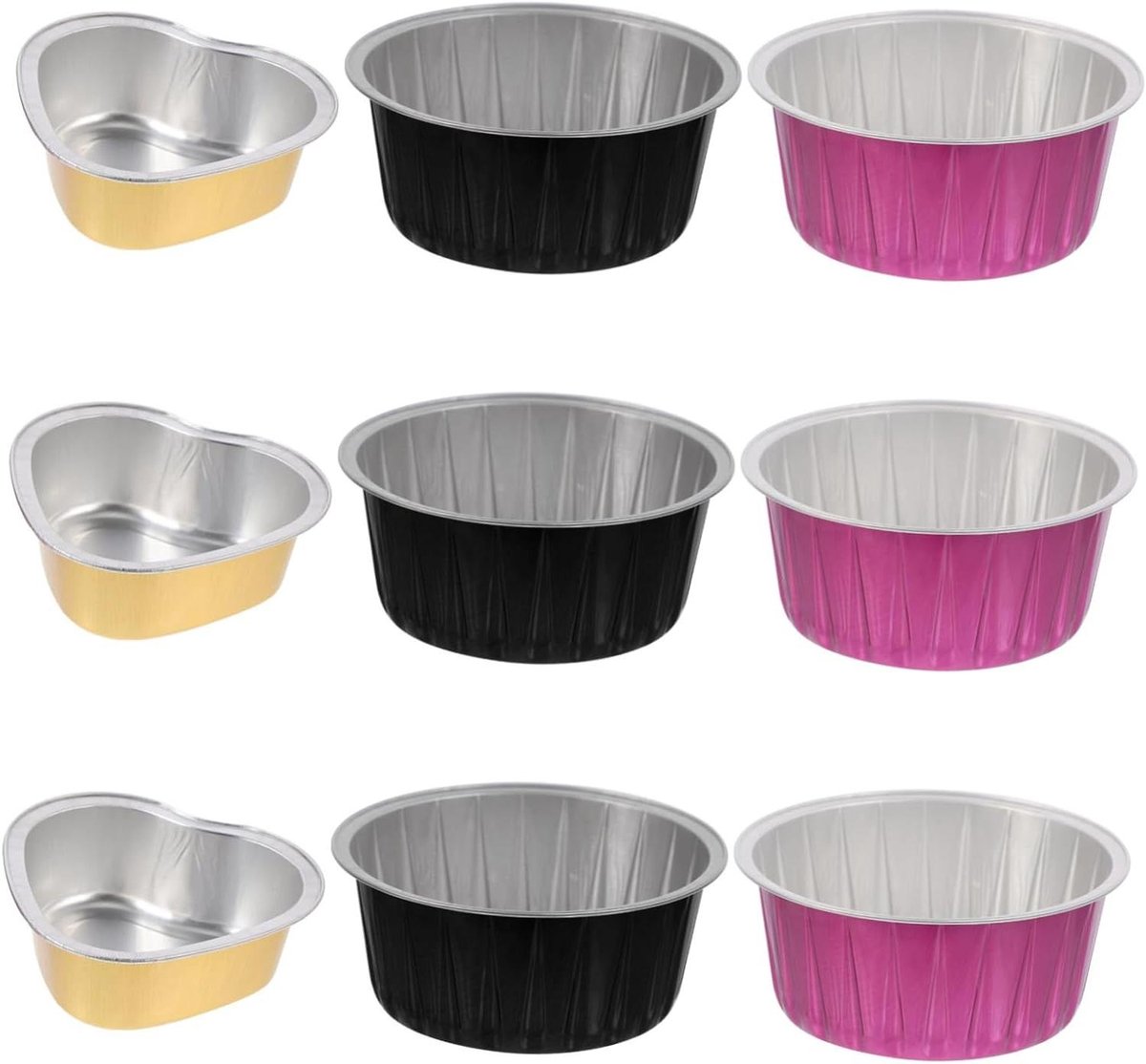 Wax Smeltkommen - Wax Potten - Ontharen - Aluminiumfolie - 9 Stuks - Zilver