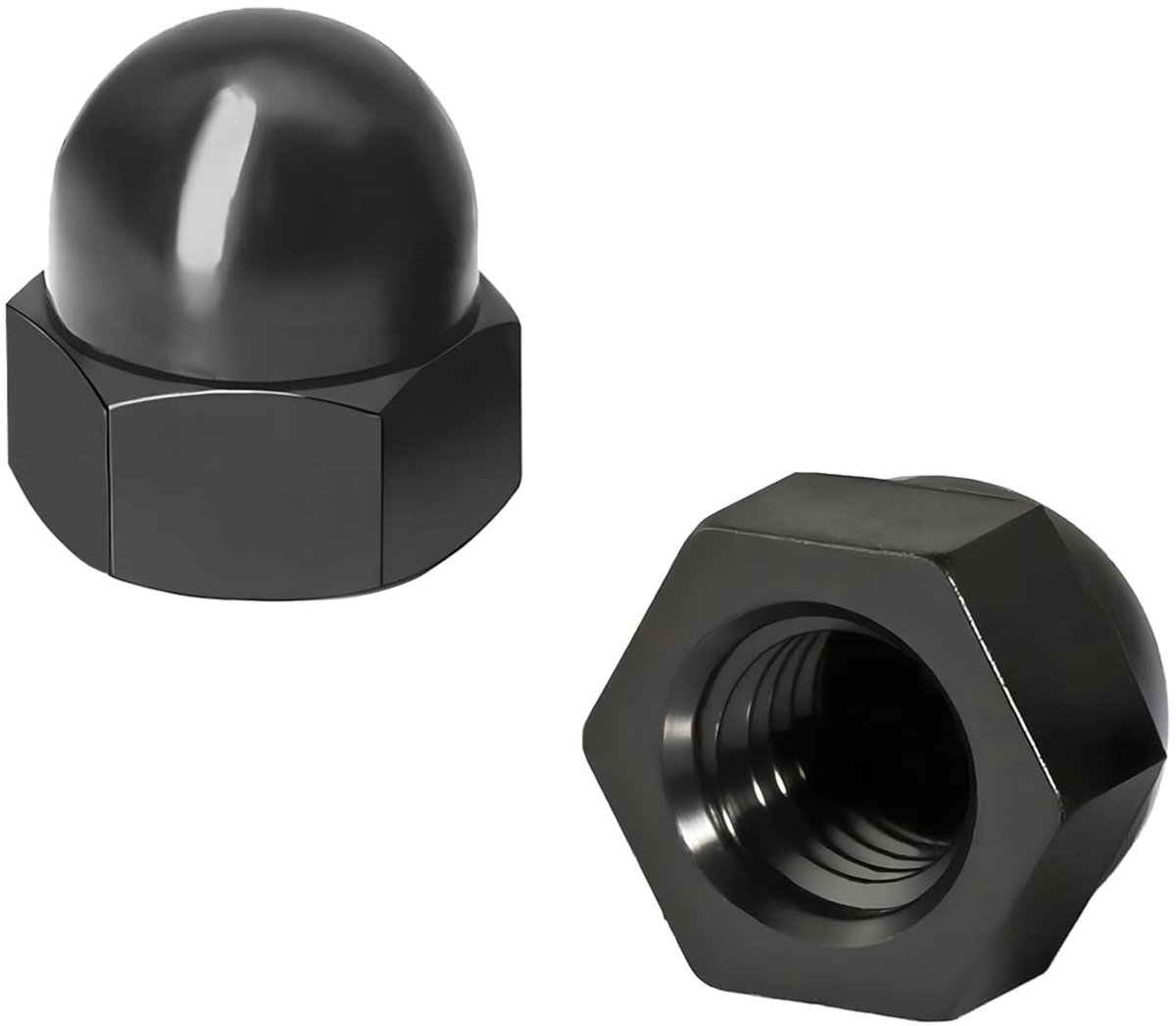 Pack of 25 hexagonal protective caps with internal thread, M4 protective caps for screws, plastic protective caps - ShopVlot