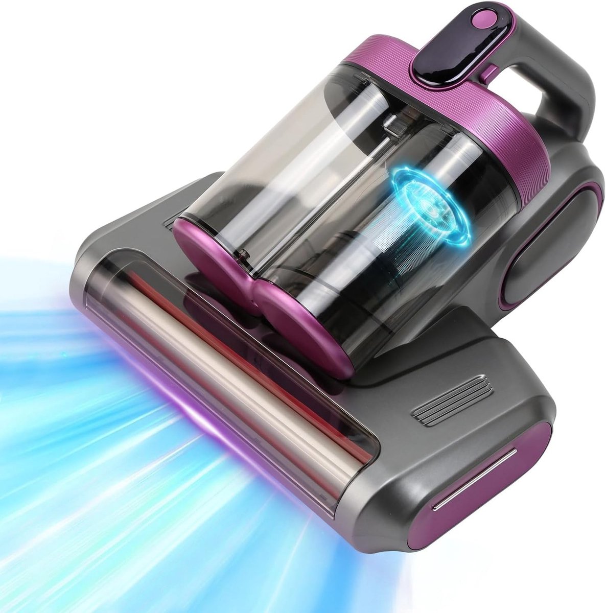 Draadloze Matrasstofzuiger - Kunststof - 13000 Pa Zuigkracht - UV-C en Ultrasoon Technologie - Voor Allergieën en Dierenharen