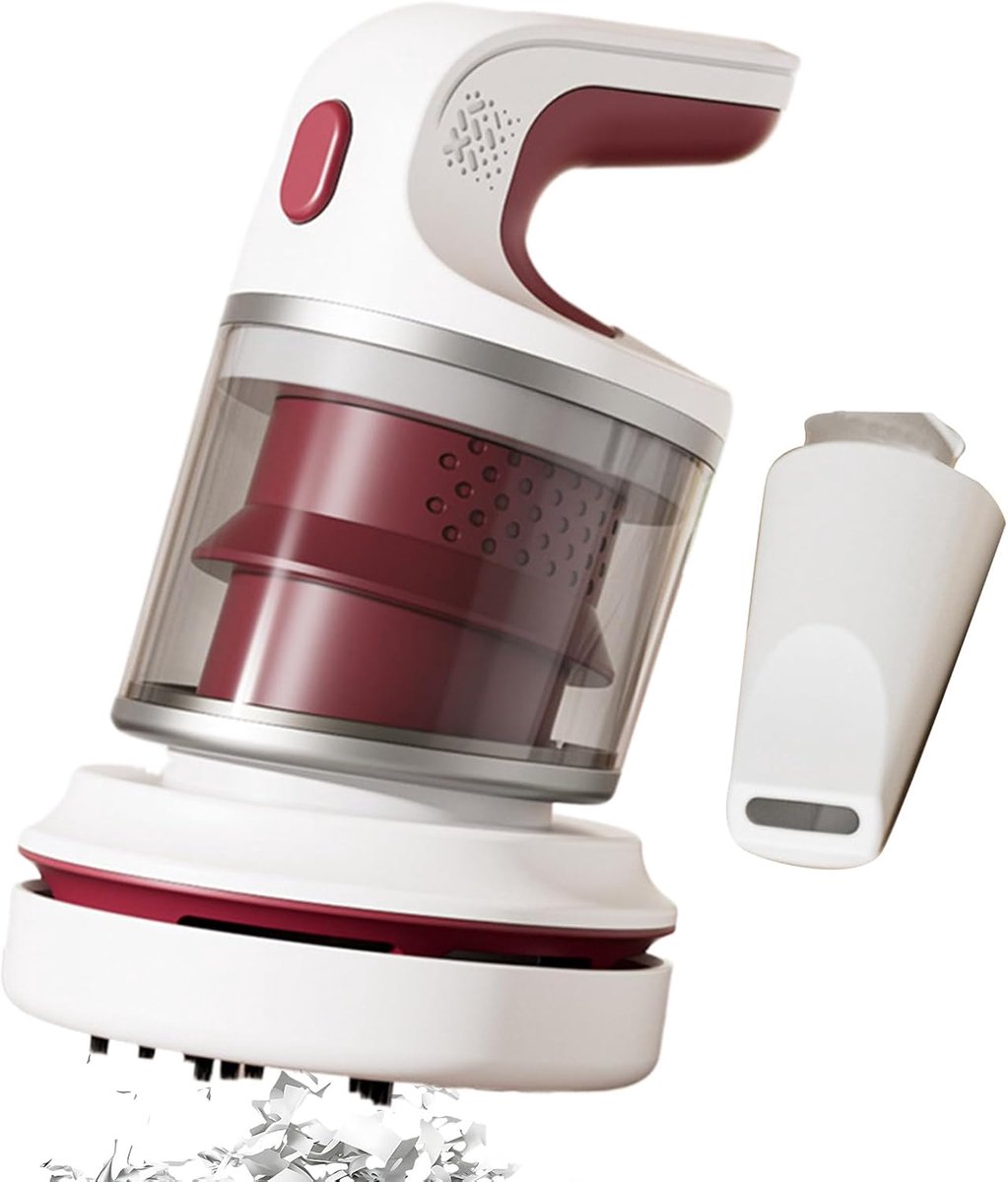 Ulisem - Stofzuiger - Draadloze handstofzuiger voor computer en bureau - Mini stofzuiger met krachtige motor - Verwijdert stof, haren en kruimels - USB oplaadbaar - Voor thuis, kantoor en reis - Lichtgewicht en stil - Rood