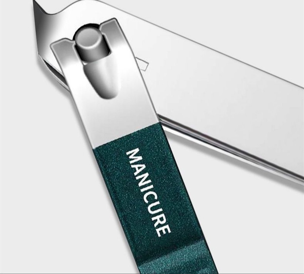 Fyfanie: Complete 6-delige Nagelschaar Set Roestvrij Staal, Grote & Kleine Nagelknipper, Neusschaar, Nagelvijl, Oorlepel, Cutikelmes, Compact Groen Leren Etui voor Volwassenen en Cadeau