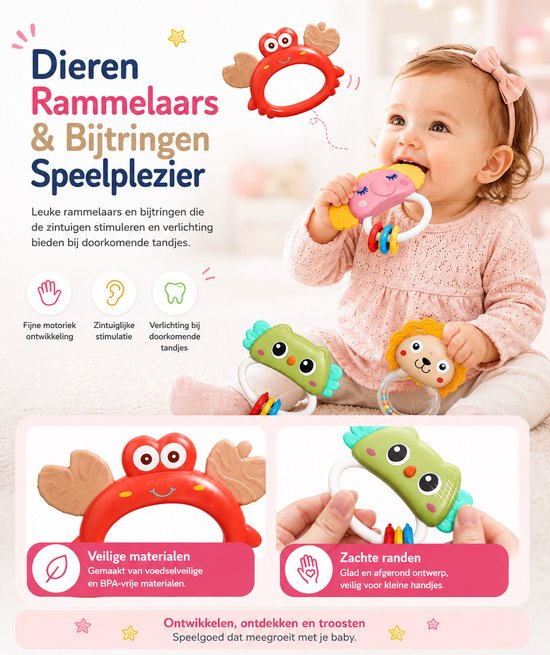 Muzikale Baby Mobiel met Projector - IBI-IRN - Muziek & 360° Rotatie en Timer — afbeelding 2