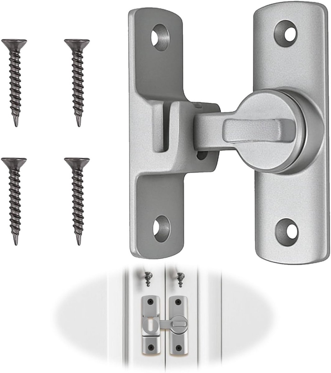 Aluminium Legering Slide Sluiting voor Badkamer, Slaapkamer, Schuifdeuren en Ramen - Ideaal voor Binnengebruik