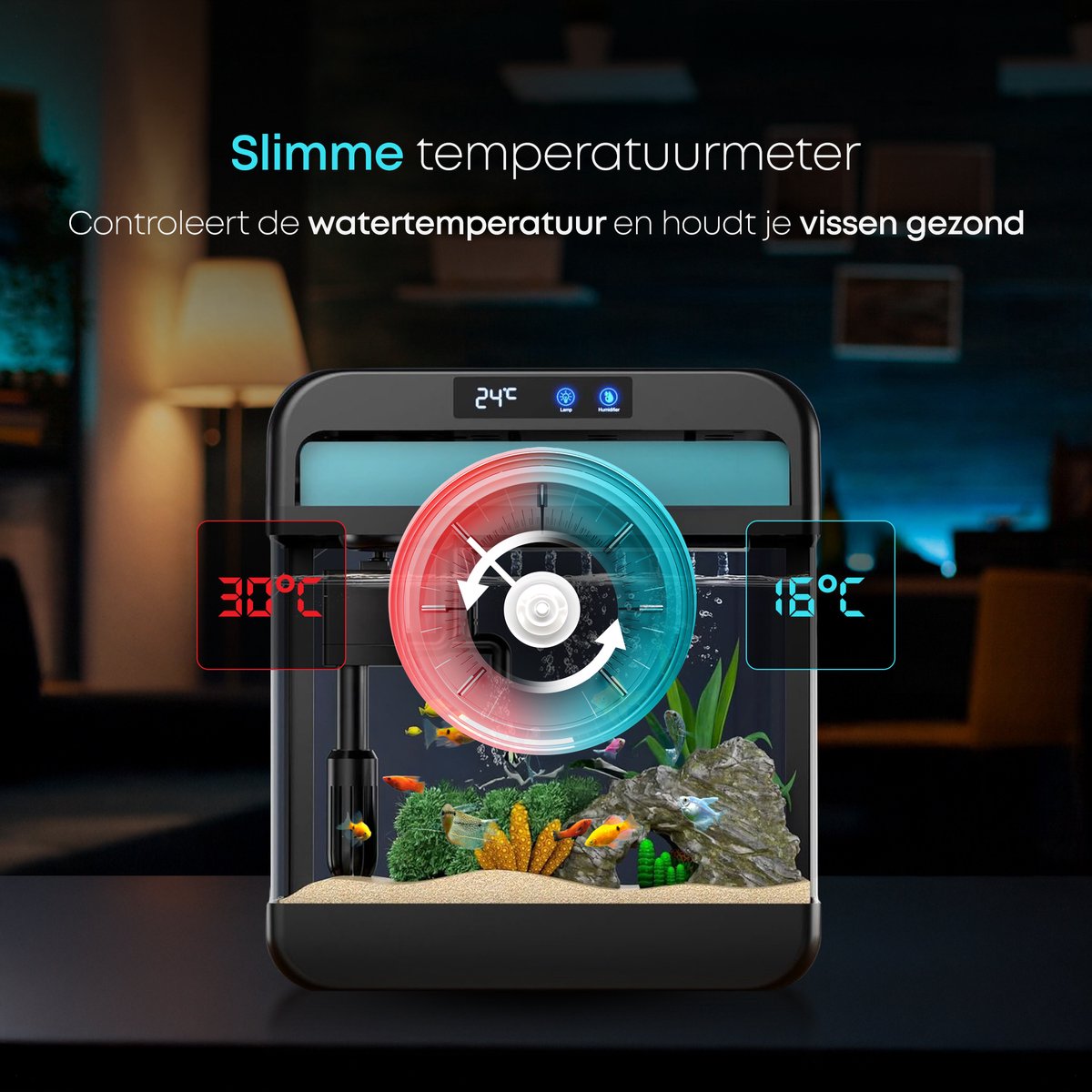 AquaImpact Zelfreinigend Aquarium 13 L - 3-in-1 pomp en LED thumbnail 6