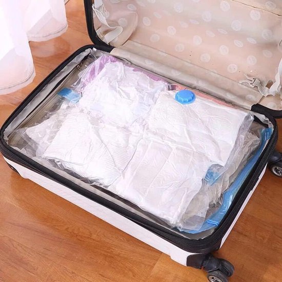 Vacuüm Opbergzakken - Compressiezakken Dekbed - Ruimte Besparen - Ultra Dik Materiaal - 80x100cm - Transparant — afbeelding 2