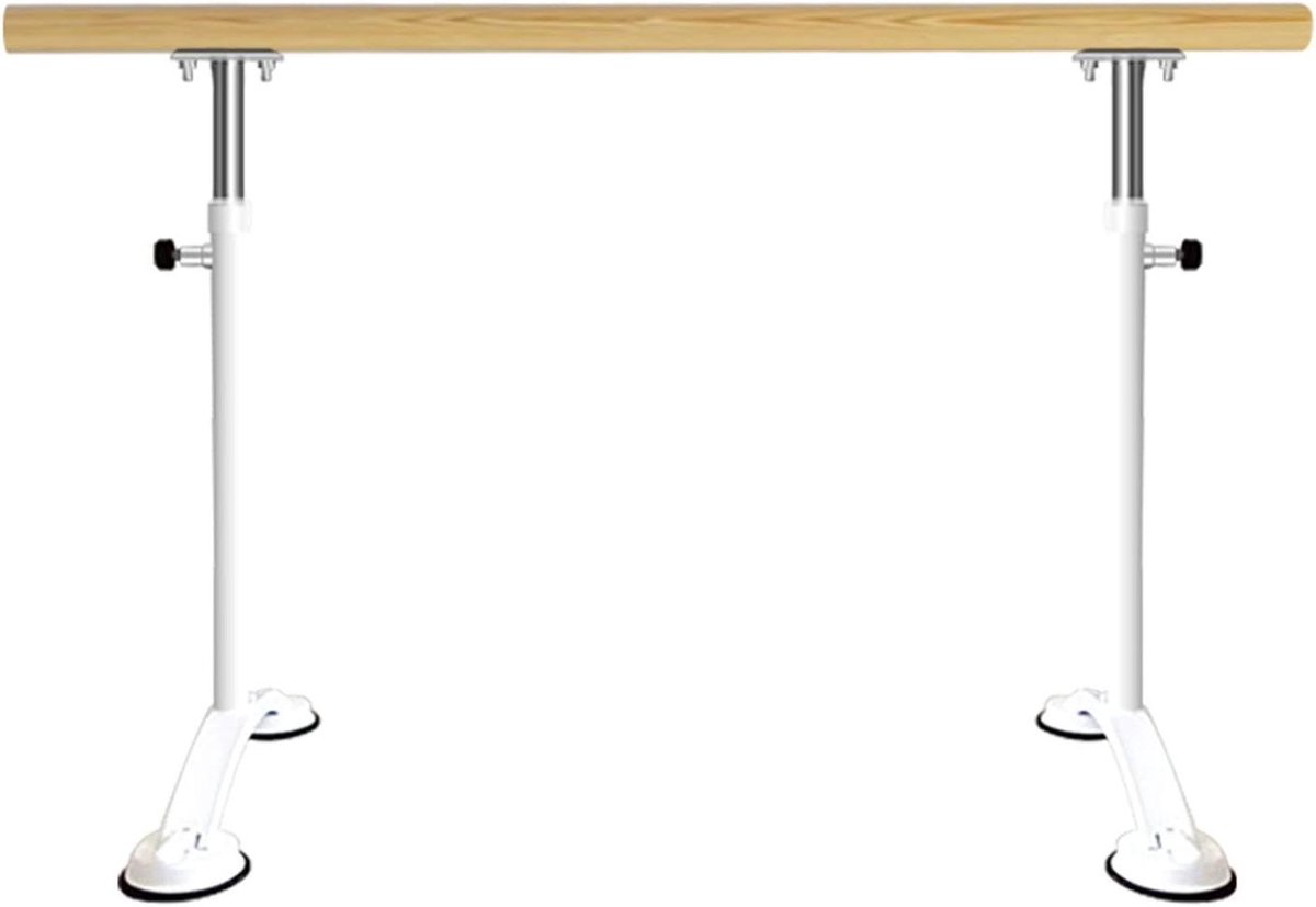 Dansbar Thuissportschool - Balletstang Fitnessapparaat - Dansen Trainen - Verstelbare Hoogte - 80-120 cm - Zwart