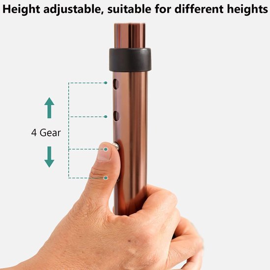 Stoel opstahulp - Sta-hulp - Ondersteuning bij opstaan - Veilige kantelbestendige basis - Max 136 kg - Zwart — afbeelding 2