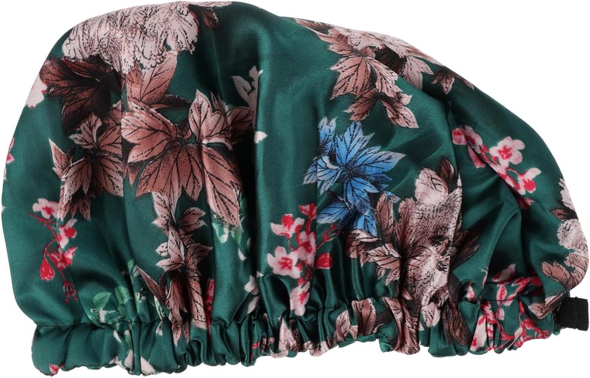 Dames Haarhoezen - Satijnen Bonnets - Haarbescherming - Dubbele Laag - 3 Stuks - Groen