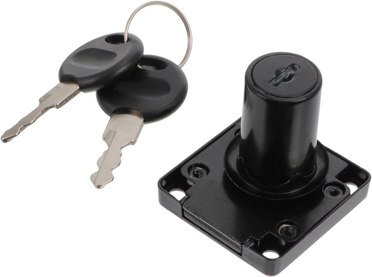 Slot - Lade Vergrendeling - Kast Beveiligen - Zink Legering - 7.5 cm - Zwart