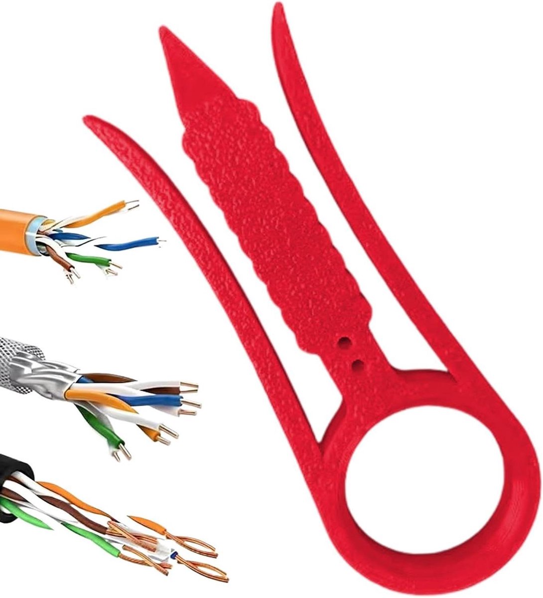 Striptang Kabel - Draadstripper Scheider - Kabel Voorbereiden - Compact Ontwerp - 79 cm - Rood