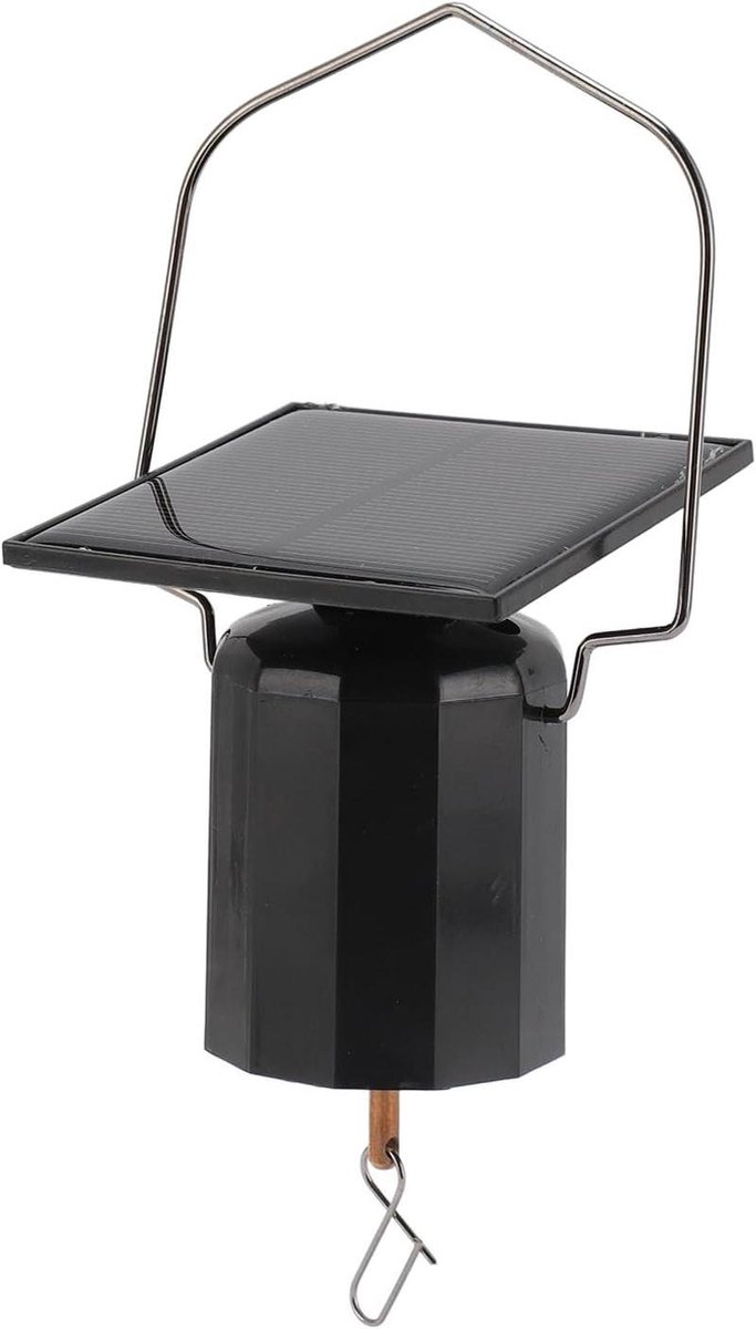 Zonne Windmotor - Spinner Motor - Tuindecoratie Draaien - IP2 Waterdicht - 16 cm Lengte - Zwart