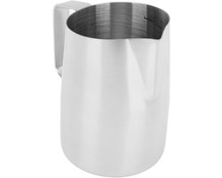 Melkopschuimkan Roestvrij Staal - Melkbeker Cappuccino - Latte Art Maken - Met Nauwkeurige Schaal - 450 ml - Zilver