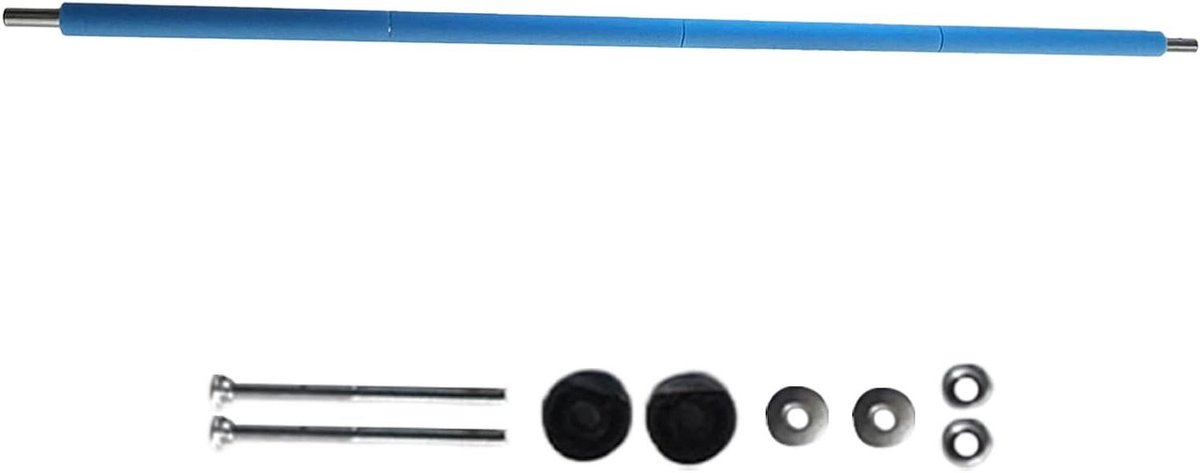 Trampoline netstangen - Veiligheidspalen - Trampoline reparatie - Verhoogde veiligheid - 196 meter - Blauw