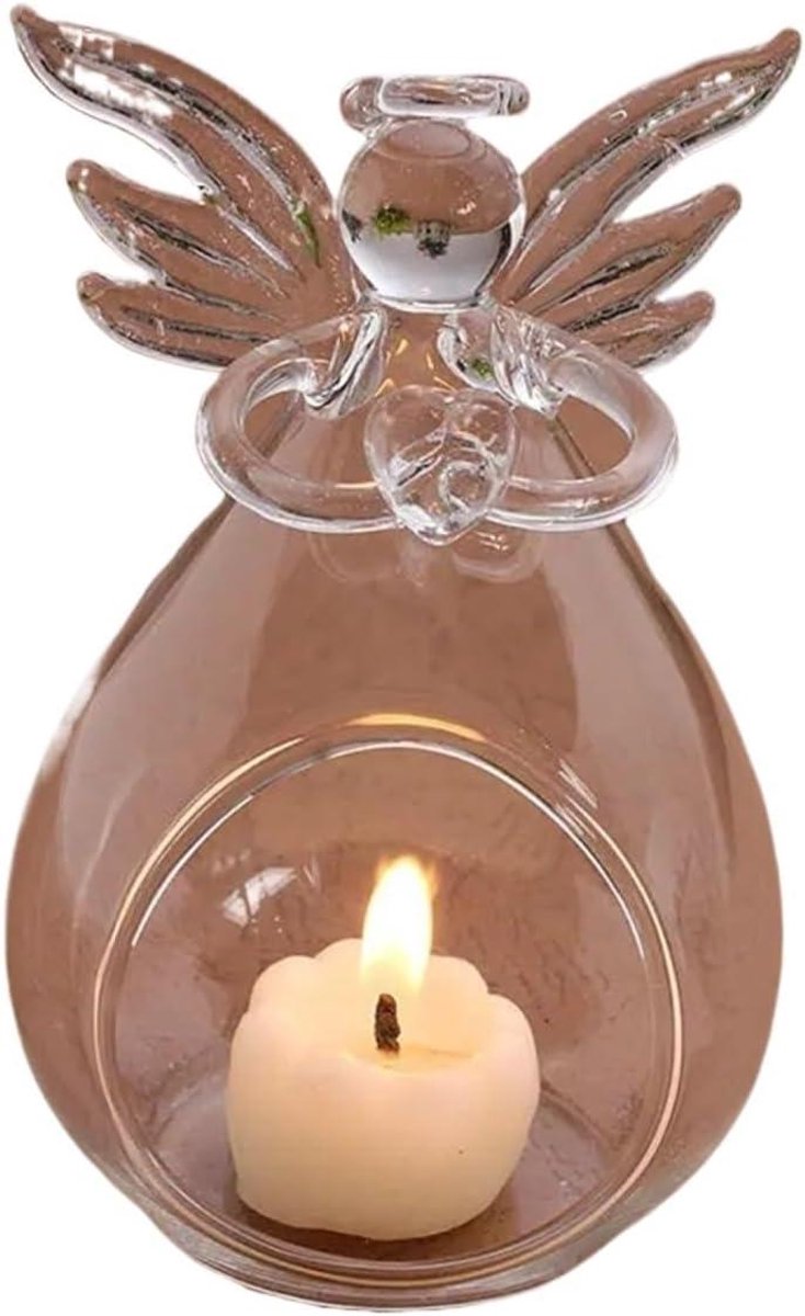 Theelicht Kaarsenhouder - Kandelaar Set - Huis Decoratie - Creatief Glas Kristal - 11 x 7 cm - Helder