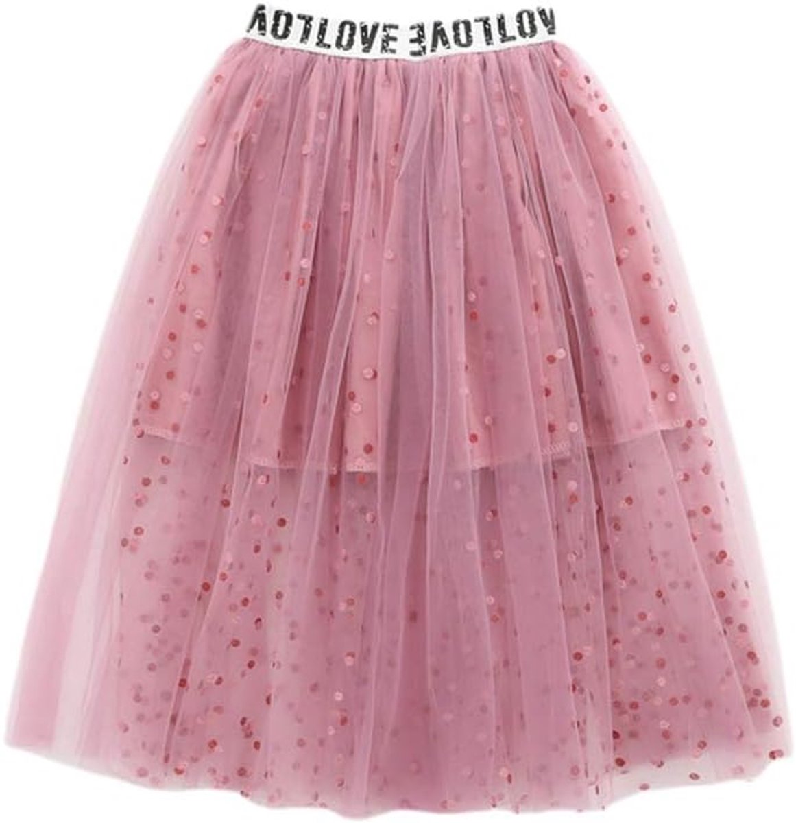 Midi Tulle Skirt Girls Elastic Summer Skirt Long Pleated Skirt Ballet Princess A-line Petticoat Dresses - ShopVlot