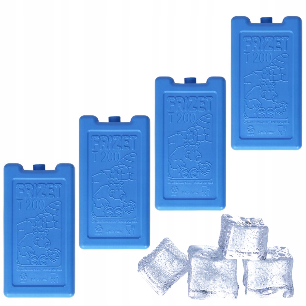 Frizet Koelpacks voor Koelbox 4x200ml - Gel Inhoud