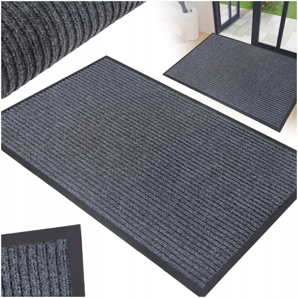 Grote Buitenmat Deurmat 120x180 cm - Antislip & Vuilafvoerend