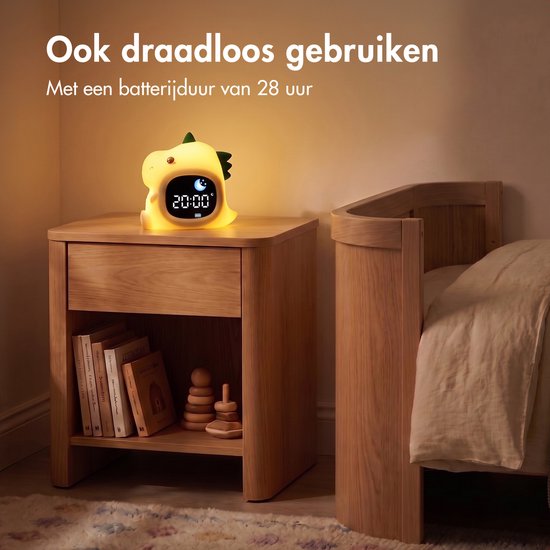 imoshion Kids Slaaptrainer - Nachtlampje met Speaker - Kinderwekker - Dino van imoshion — afbeelding 5