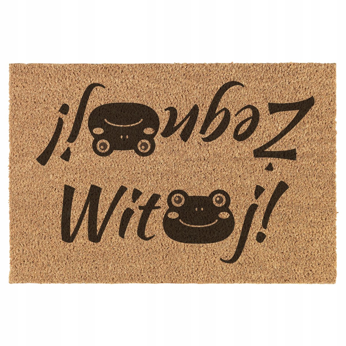 Grappige Kokosvezel Deurmat "Welkom" - Antislip & Duurzaam