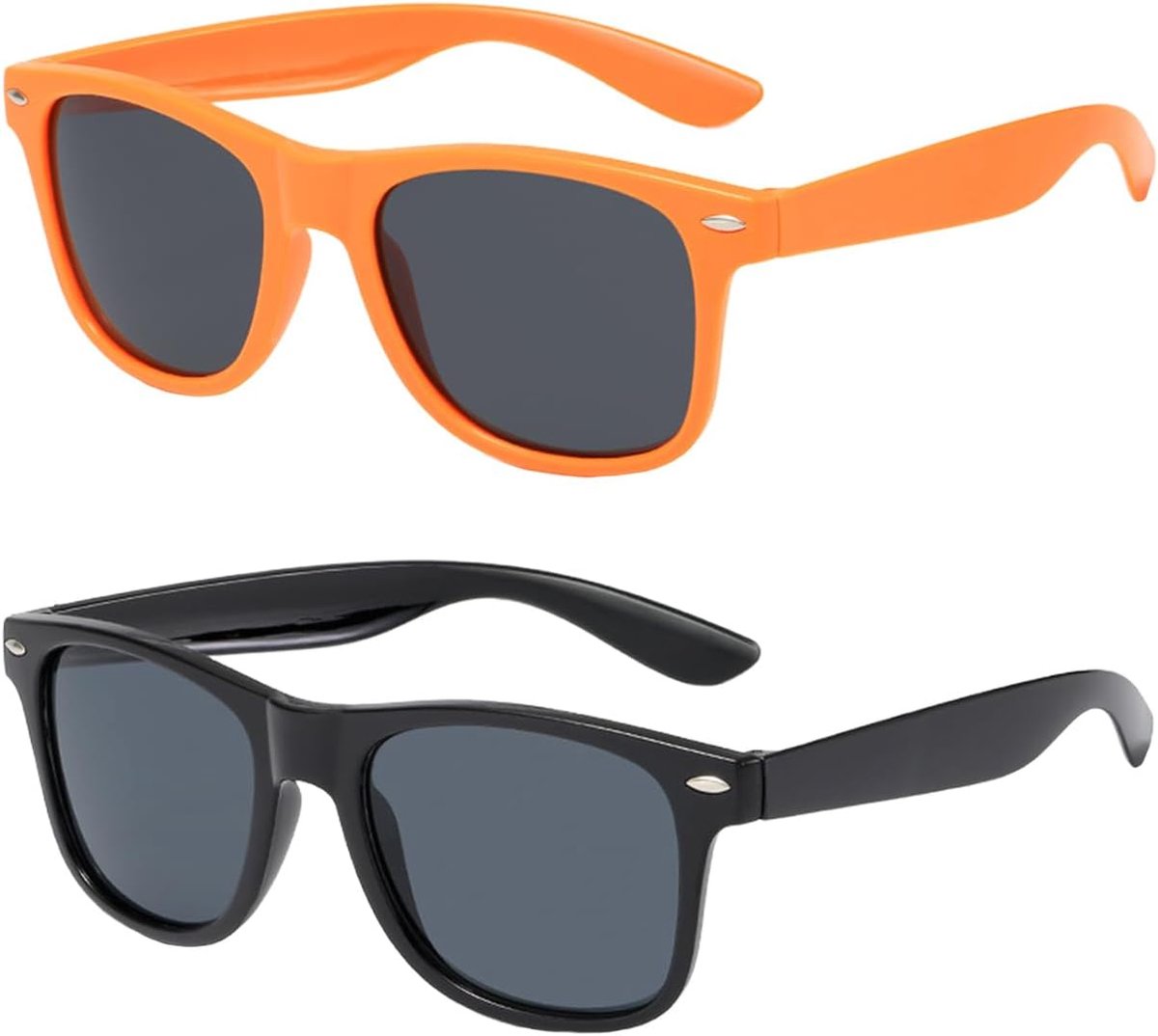 2 Pairs Rice Nail Retro Sunglasses, Anti-Ultraviolet Sunglasses, Fashion Classic Eyes, King and Decorative Glasses - ShopVlot