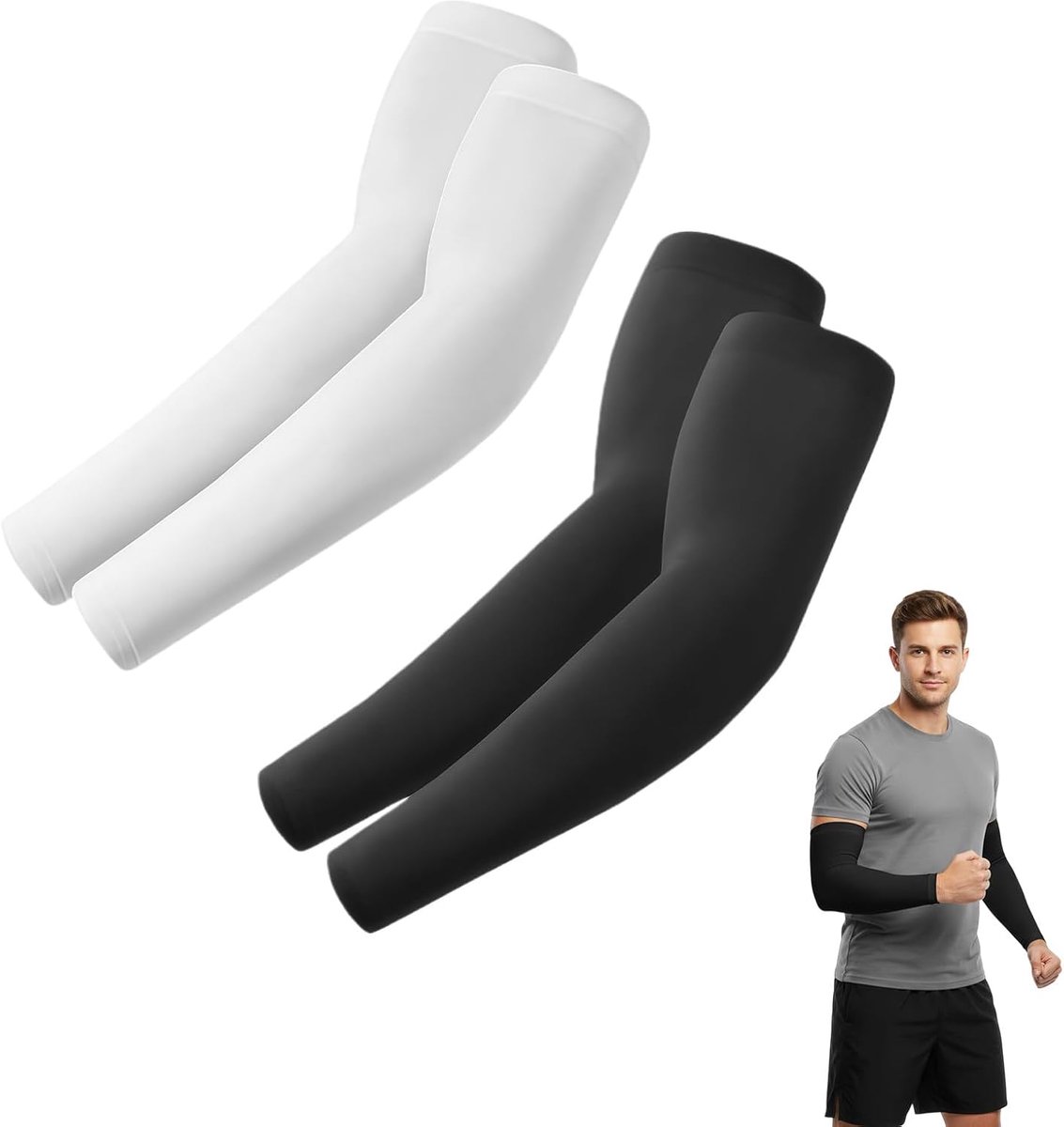 Arm Warmers for Men and Women - Ideal for Sports Like Padel, Basketball, Volleyball - ShopVlot