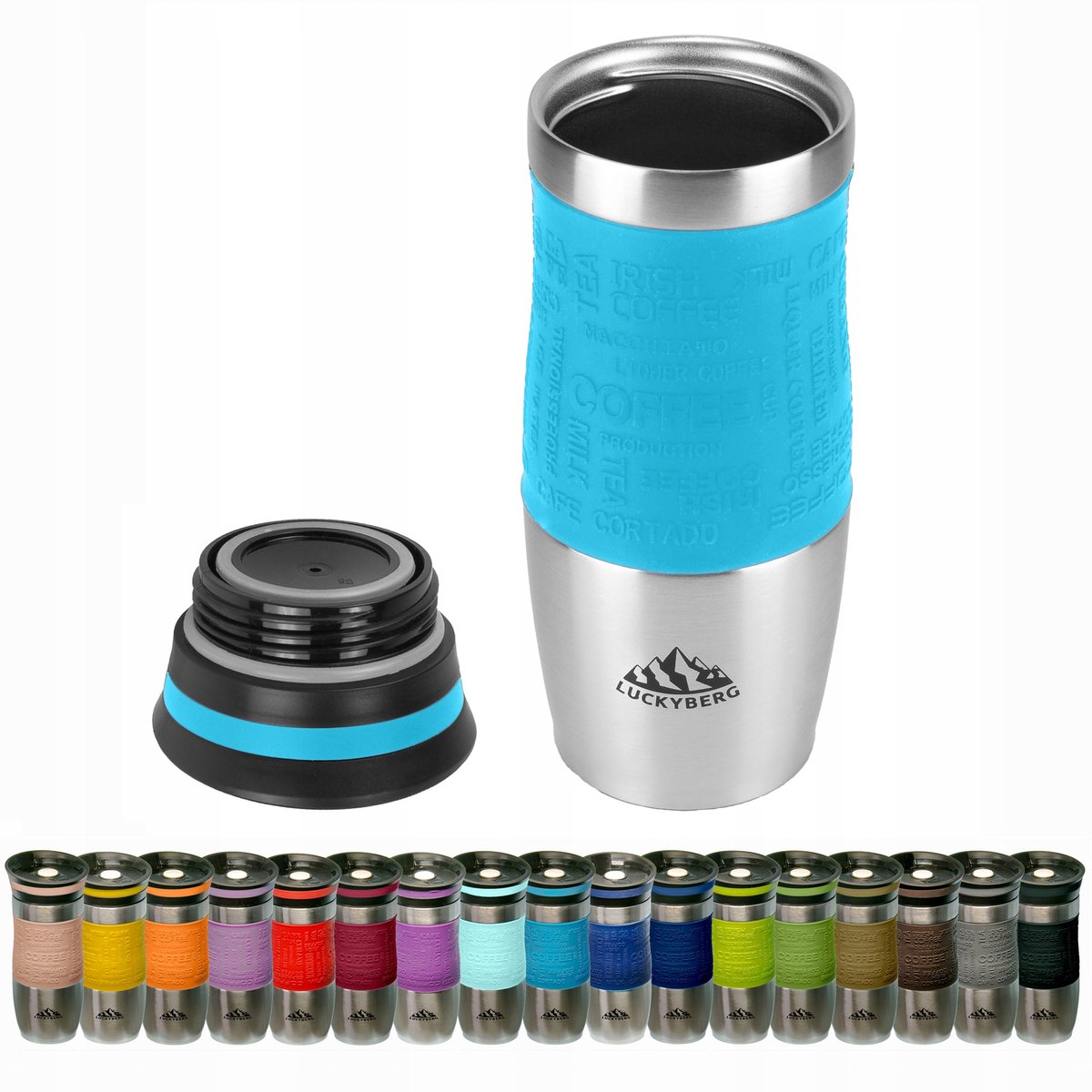 Merkloos Thermosbeker RVS 400ml - Houdt Drankjes Warm/Koud