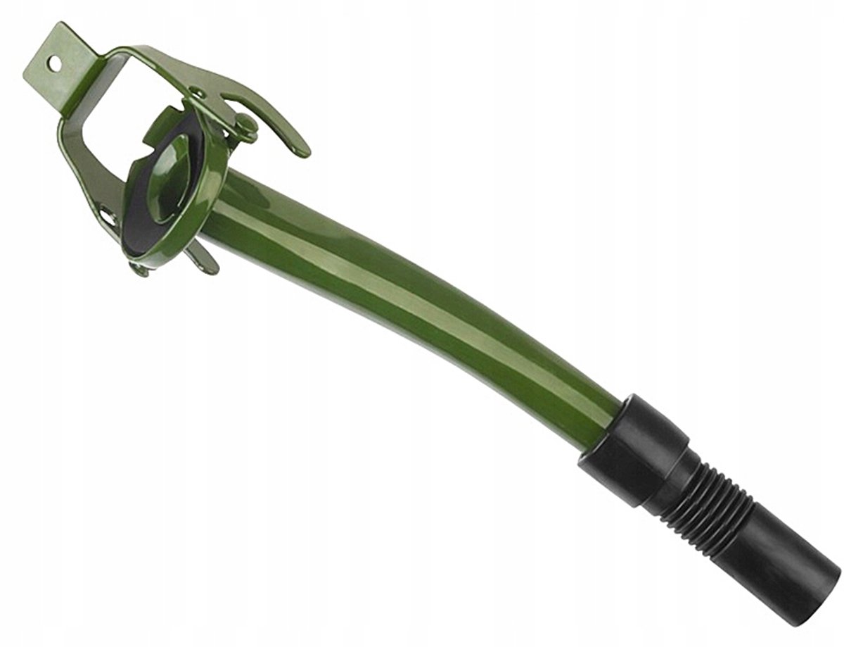 Metalen trechter met haak voor jerrycan, 22mm, 27cm lang