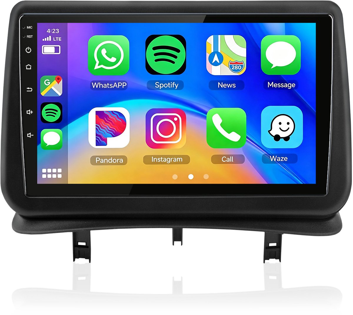 Cestovet LINUX Autoradio - Geschikt voor Renault Clio 3 (2005-2014)- Draadloos CarPlay & Android Auto - Bluetooth - 9 Inch IPS Touchscreen