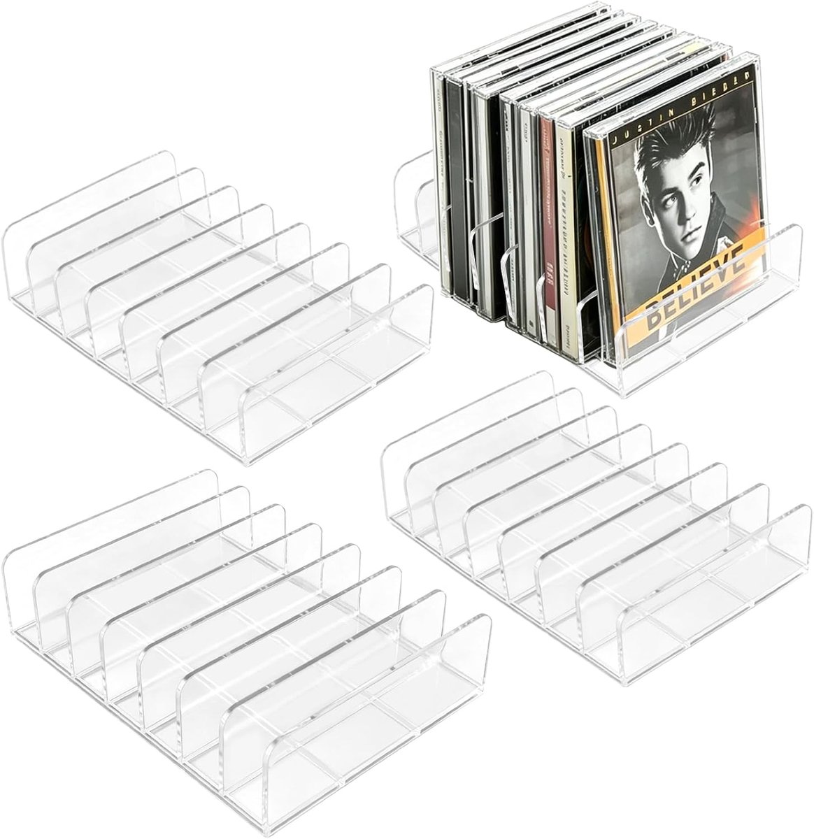 4 stuks doorzichtige cd - ShopVlot