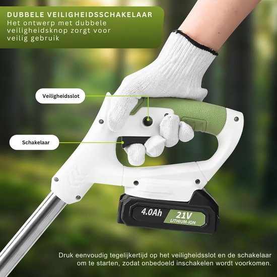 DYVNS® Elektrische Onkruidborstel - Voegenreiniger - Voegenborstel - Onkruidverwijderaar - 2 Accu's - Complete Set — afbeelding 2