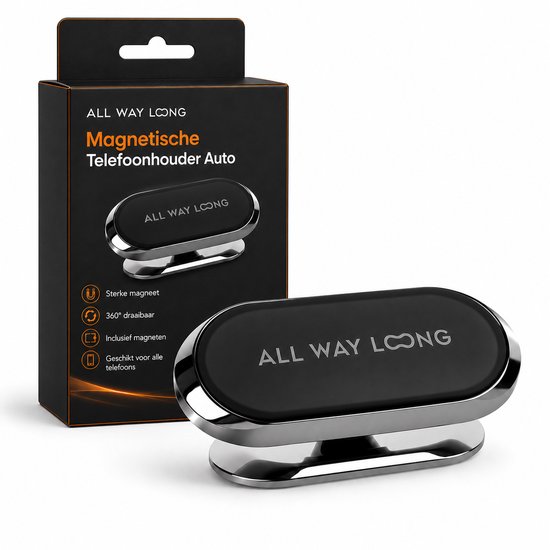 Telefoonhouder Auto Magnetisch - Dashboard - Extreem Sterke Magneet - 360º Draai & Kantelbaar - GSM Houder - Telefoonhouders Auto - Auto Accessoires - Zwart