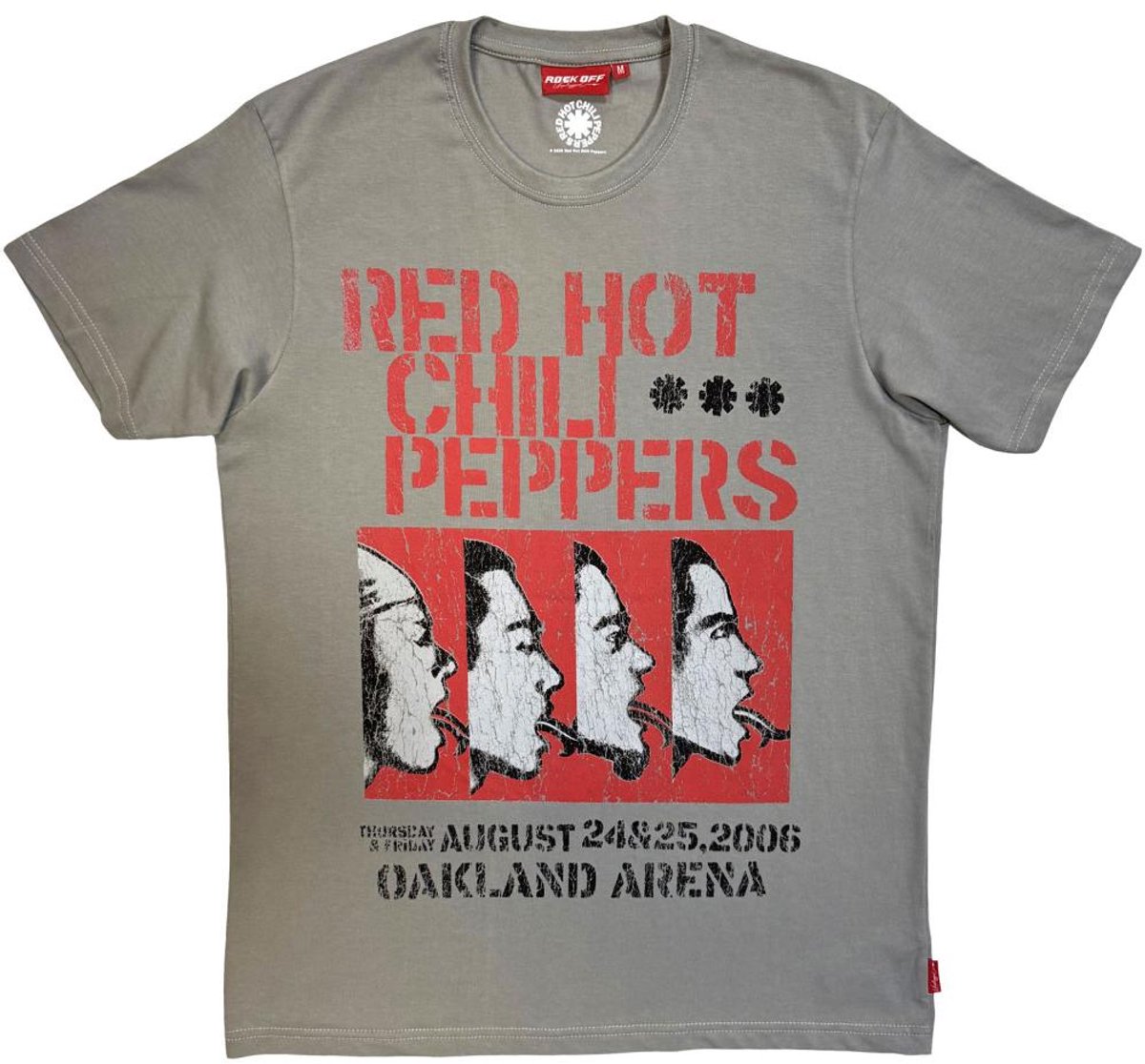 Red Hot Chili Peppers - Unplugged Oakland Arena Unisex Tshirt - M - Grijs
